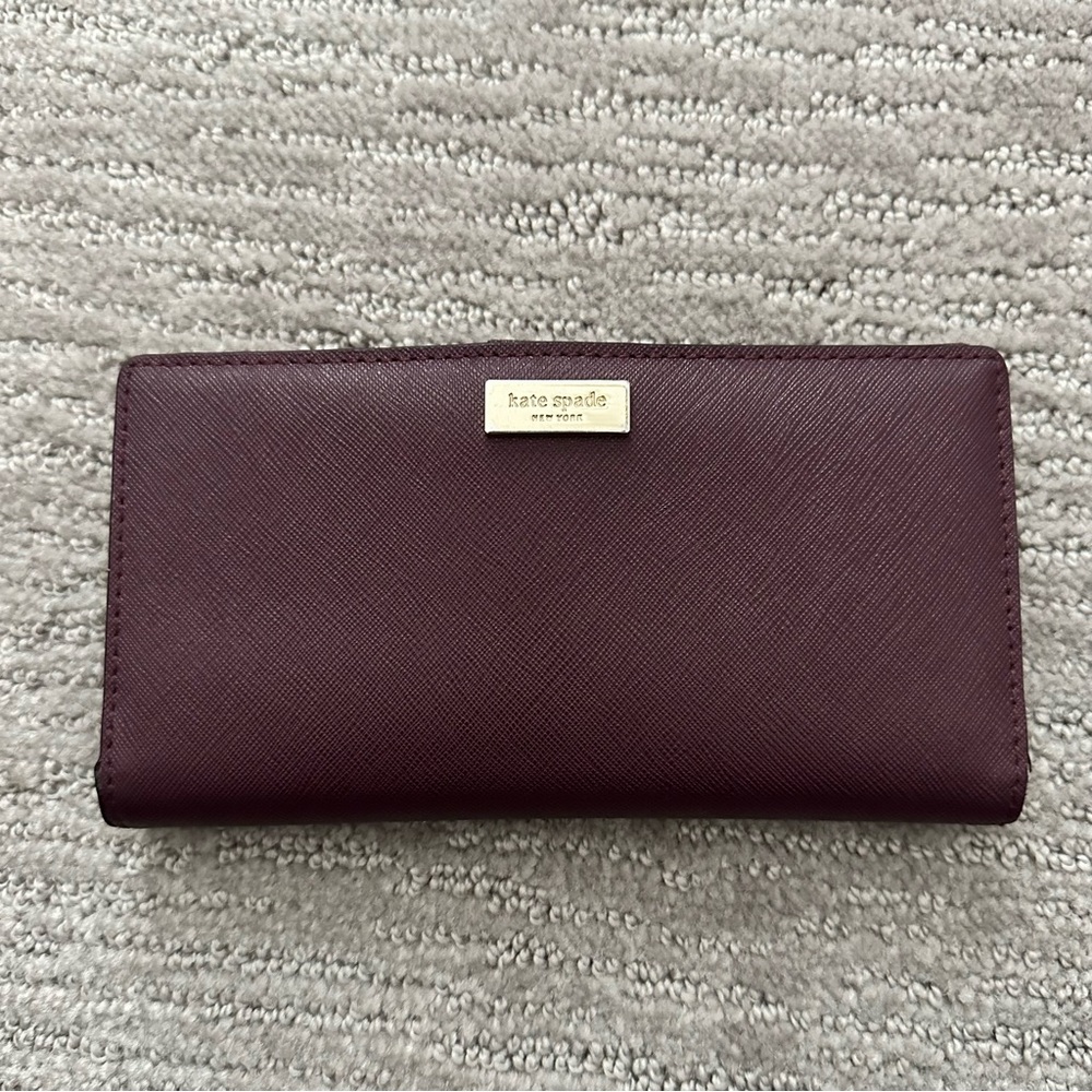Kate Spade wallet, purple.